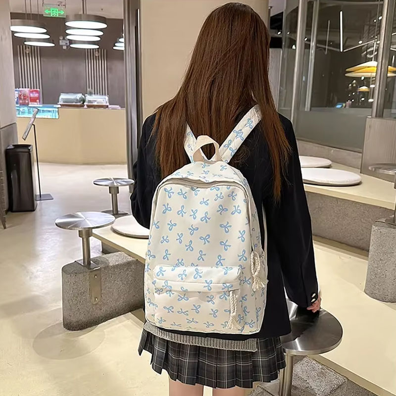 Women Bags Large - Women Floral Nylon Backpack 6 Colors