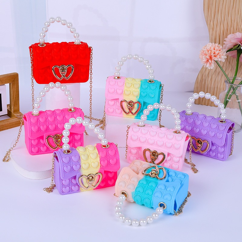 Women Bags H&M - Silicone Love Bubble Jelly Bag, Popper