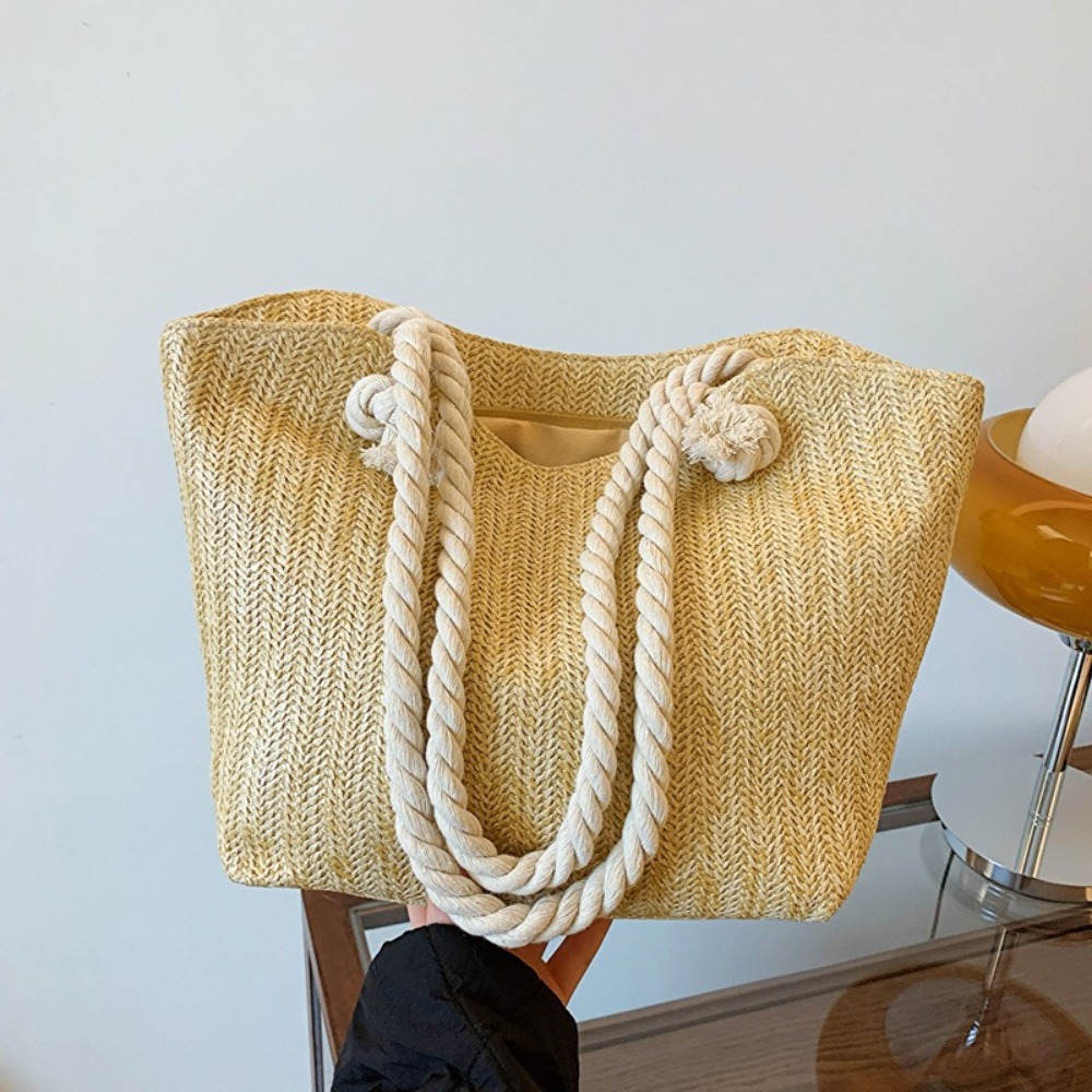 Women'S Raffia Bags - New Summer Beach Tote Bag Large