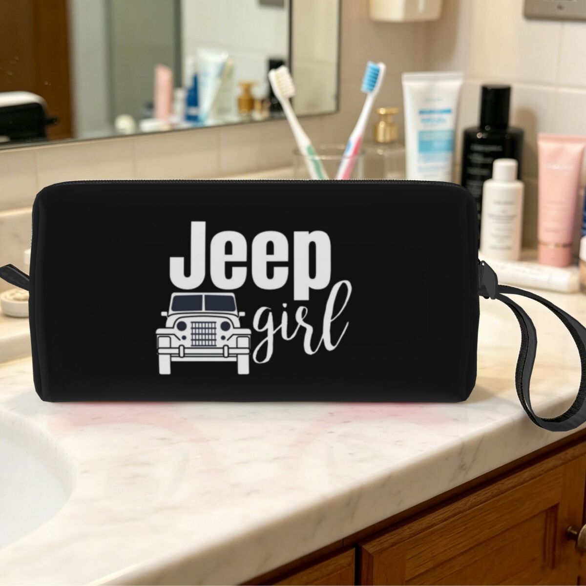 Women'S Jeep Bags - Jeep Girl Makeup Bag Cosmetic Organizer