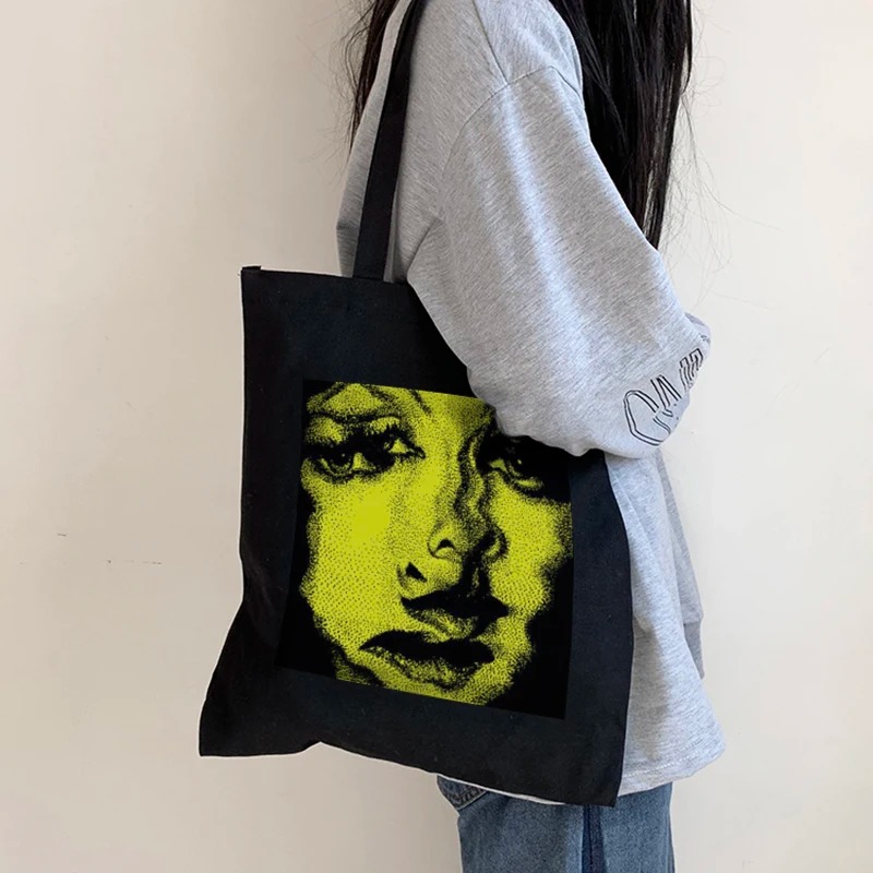 Shopper Tote Canvas - Horror Women Canvas Bag Punk Vintage