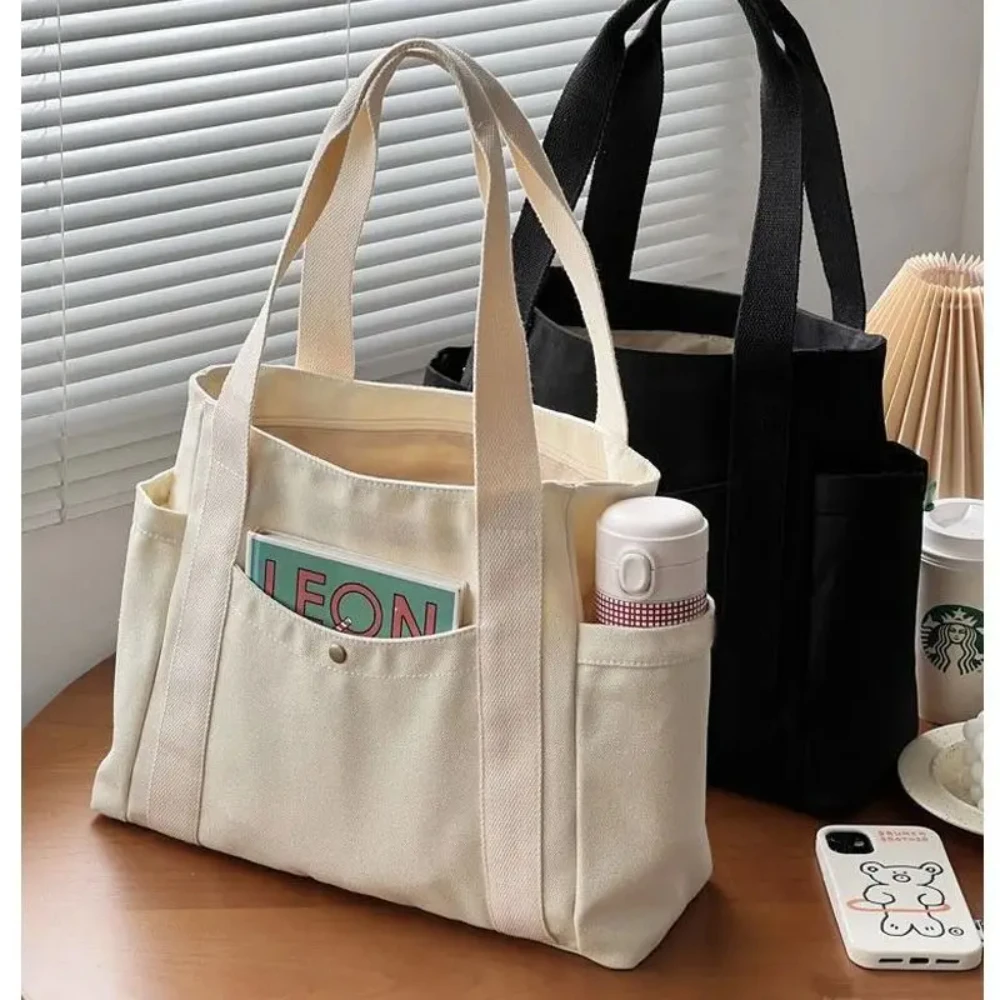 Shopper Tote Canvas - Large Capacity Canvas Tote Bags for
