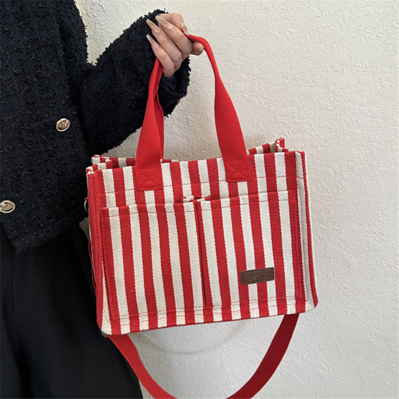 Shopper Tote Canvas - Cool Street Handbag, Large Capacity Women's
