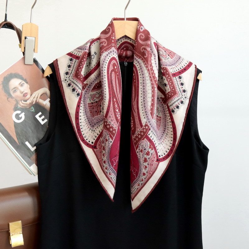 Women Bags Handmade - Paisley Small Neck Scarf 65CM Handmade