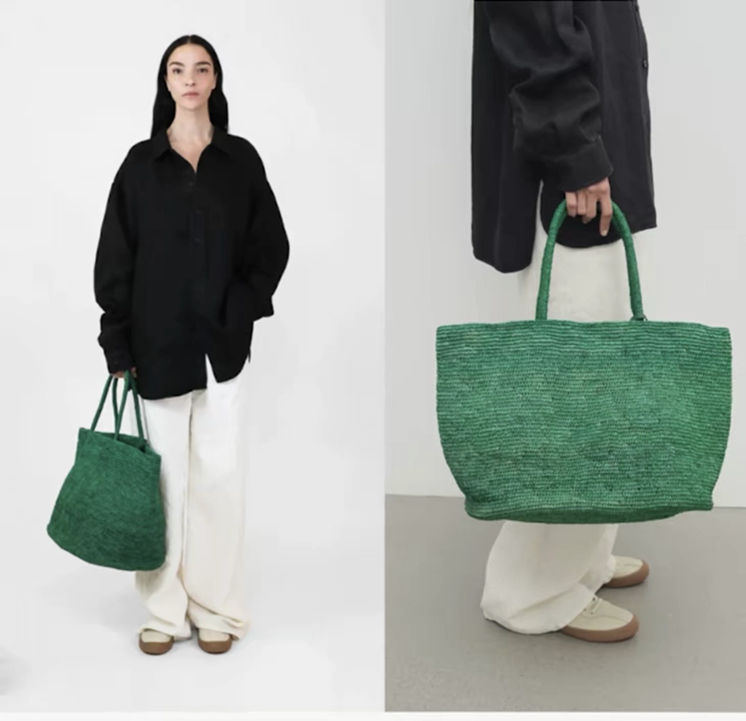 Women'S Raffia Bags - 2026 New Summer Handmade Raffia Large
