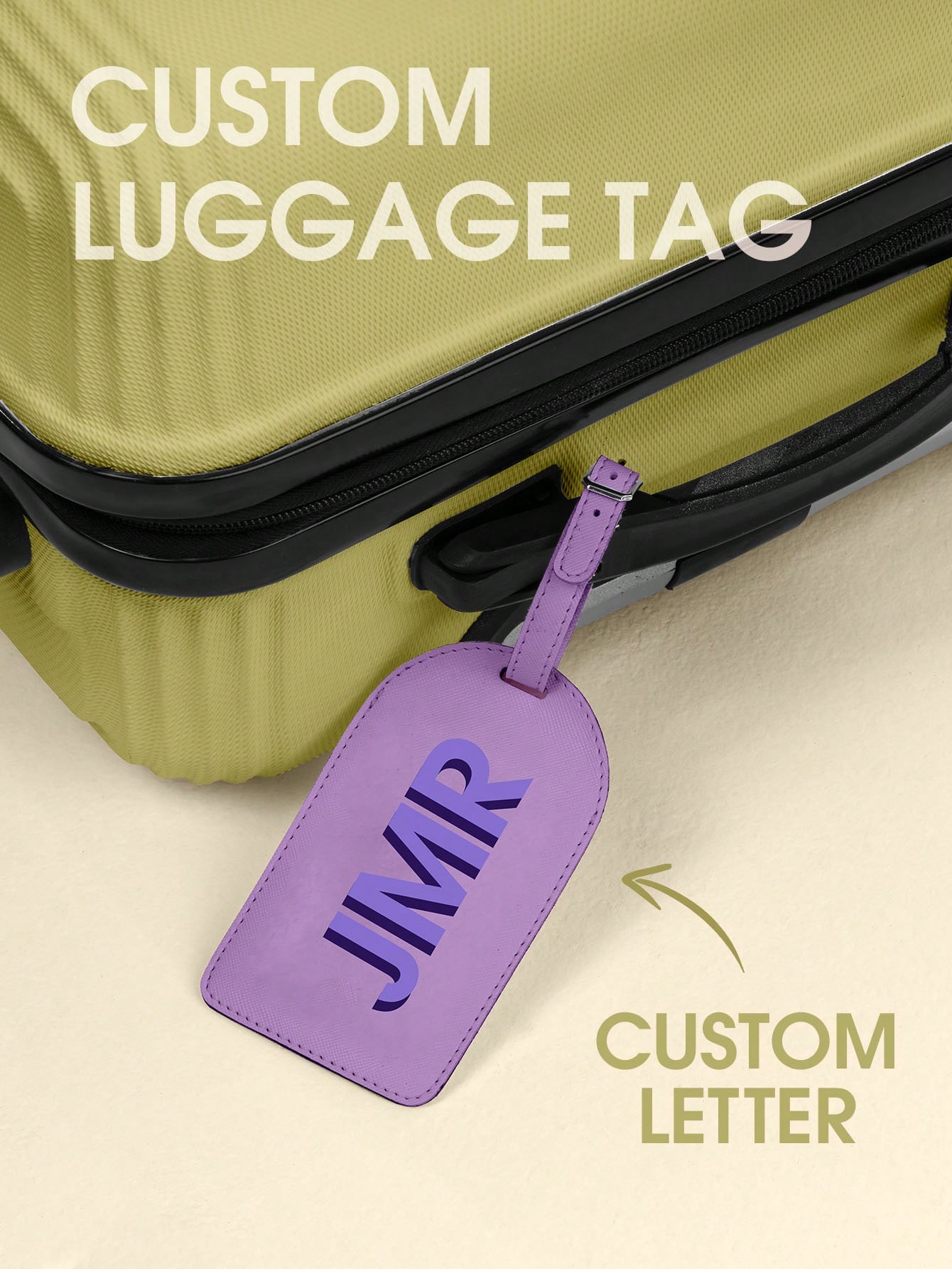 Personalized Initial Luggage T - Women Bags For Gift ulasan dan harga