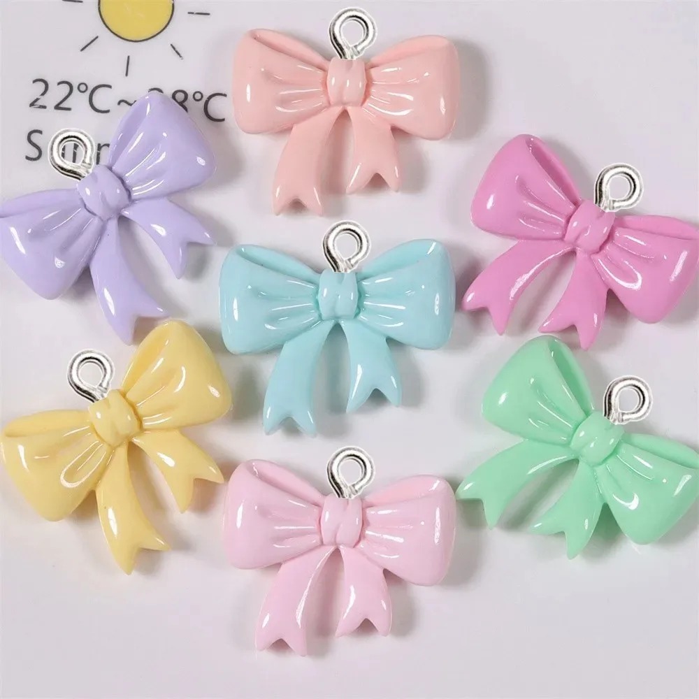 10 Pieces Candy Color Bow Resi - Women Bags Handmade ulasan dan harga