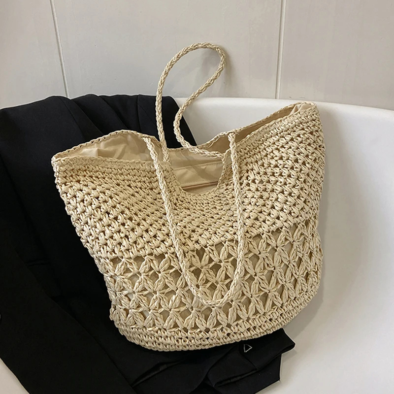 Casual Design Straw Weave Bags - Women Bags Handmade ulasan dan harga