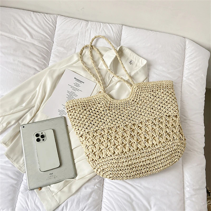 Casual Design Straw Weave Bags - Women Bags Handmade ulasan dan harga