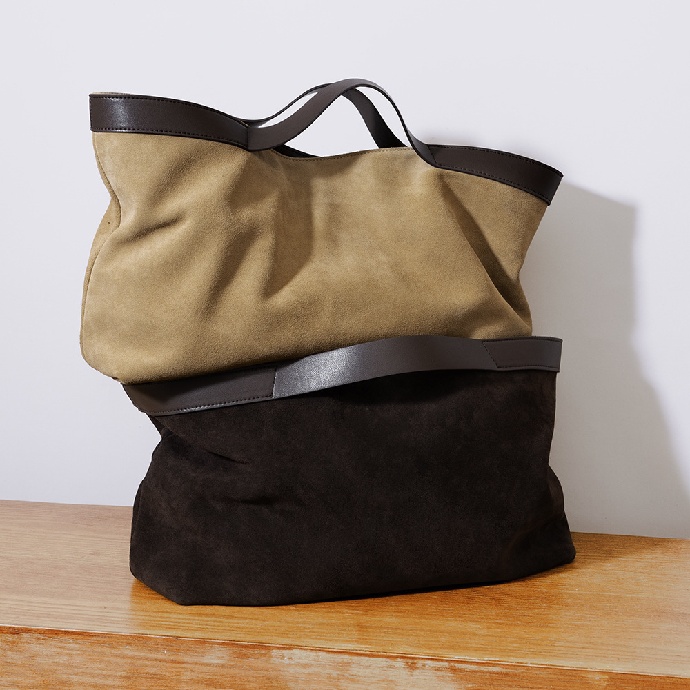 2025 Fall Winter New Suede Lea - Women Handheld Bags ulasan dan harga