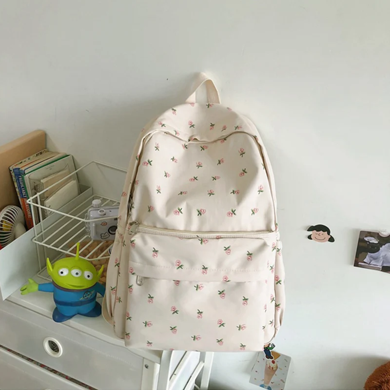 Preppy Style Canvas Backpacks  - Women Bags H&M ulasan dan harga