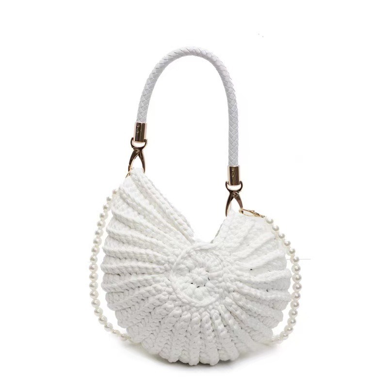 Creative Conch Shaped Crochet  - Women Bags Handmade ulasan dan harga