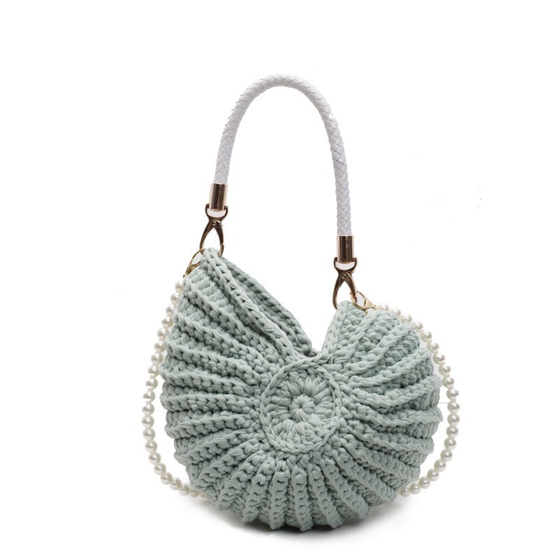 Creative Conch Shaped Crochet  - Women Bags Handmade ulasan dan harga