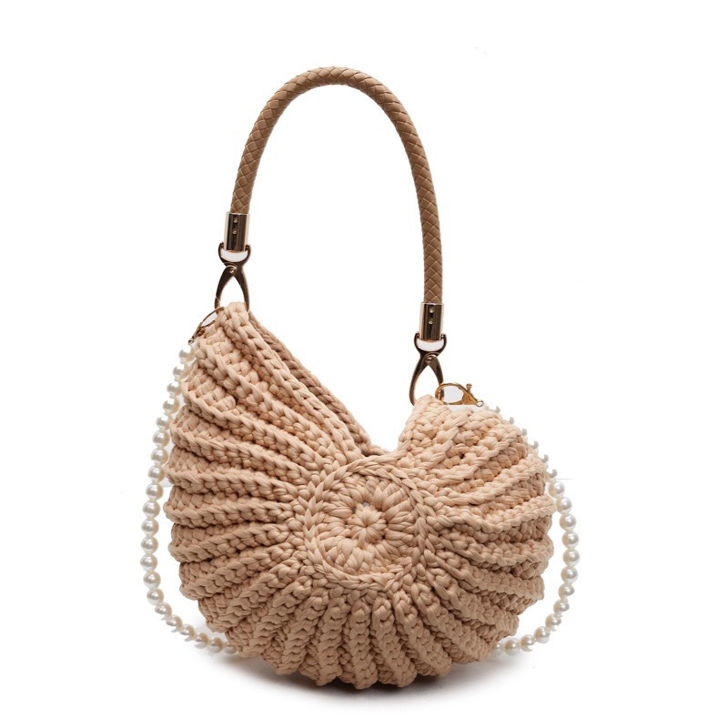 Creative Conch Shaped Crochet  - Women Bags Handmade ulasan dan harga