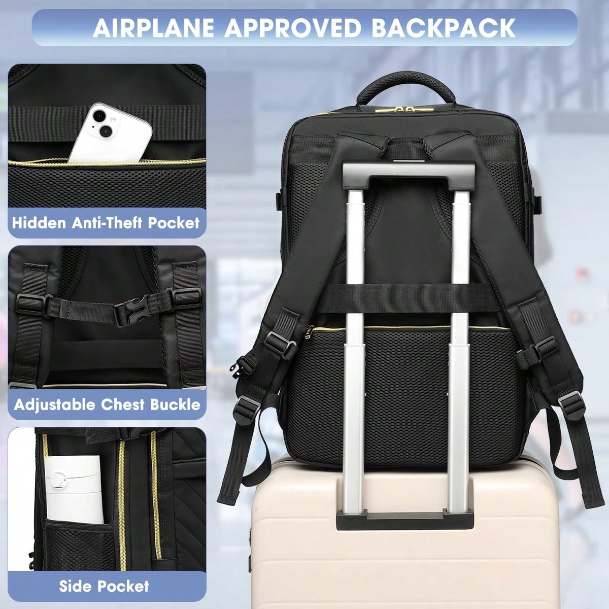 Large Carry On Travel Backpack - Women Bags Large ulasan dan harga