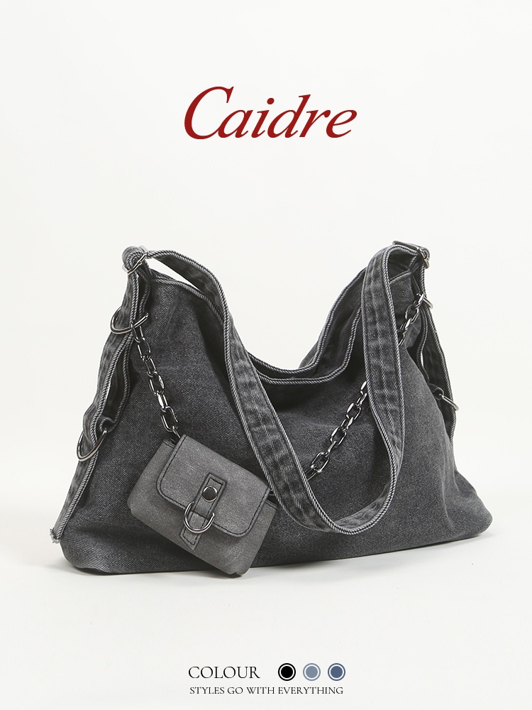 Caidre Large Capacity Canvas T - Shopper Tote Canvas ulasan dan harga