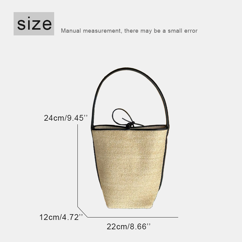 Raffia Knitting Small Beach Bu - Women'S Raffia Bags ulasan dan harga