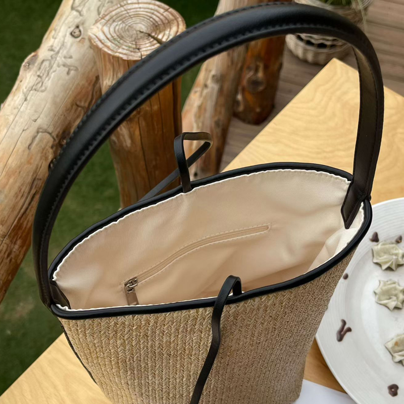 Raffia Knitting Small Beach Bu - Women'S Raffia Bags ulasan dan harga