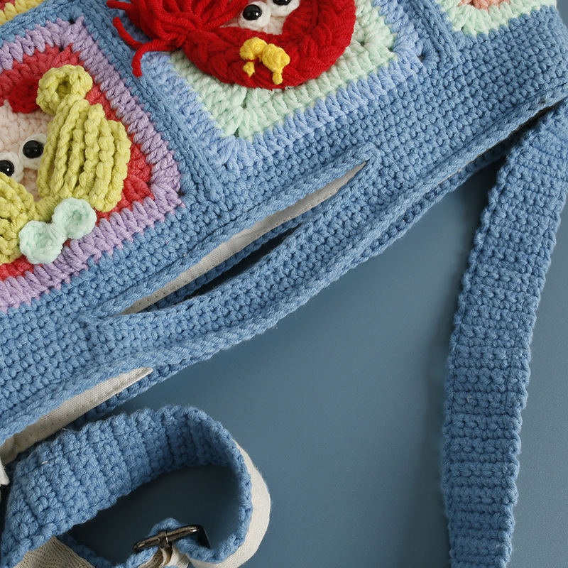 Handmade Crochet Granny Square - Women Bags Handmade ulasan dan harga