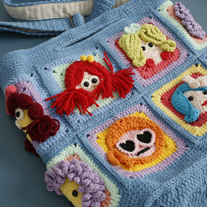 Handmade Crochet Granny Square - Women Bags Handmade ulasan dan harga