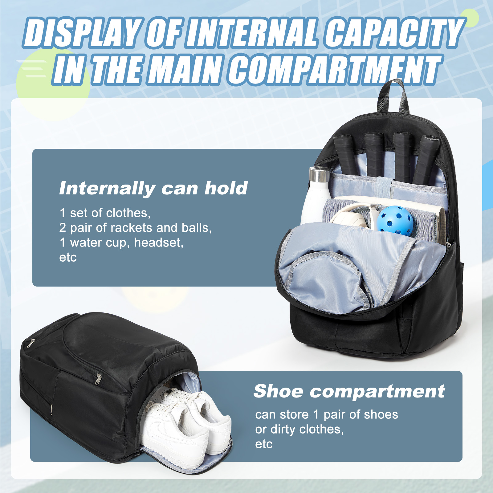 Tennis Bag Tennis Backpack 2 R - Women Bags Large ulasan dan harga