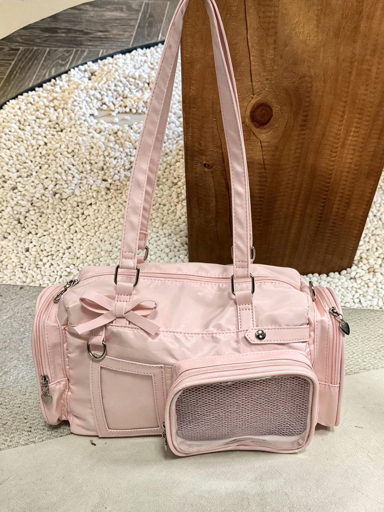 Korean Style Pink Lazy Fashion - Women Handheld Bags ulasan dan harga