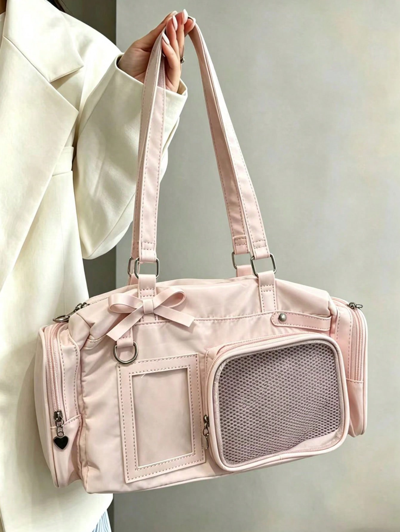Korean Style Pink Lazy Fashion - Women Handheld Bags ulasan dan harga