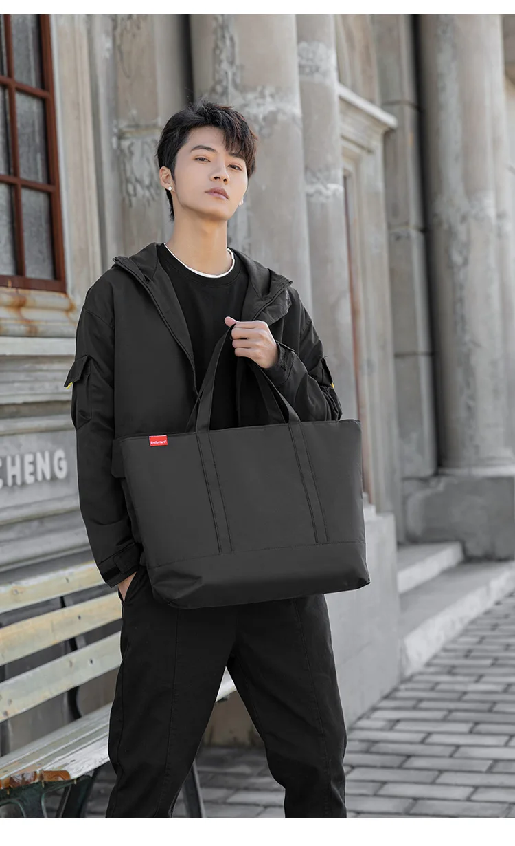Japanese Style Men's Hanbags C - Shopper Tote Canvas ulasan dan harga