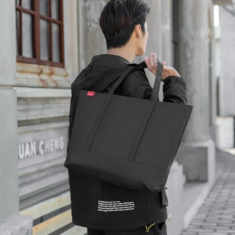 Japanese Style Men's Hanbags C - Shopper Tote Canvas ulasan dan harga