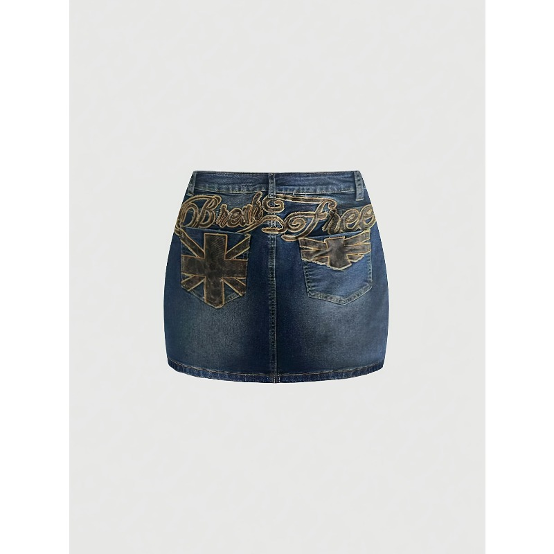 Summer Denim Retro Short Skirt - Women Bags Jeans ulasan dan harga