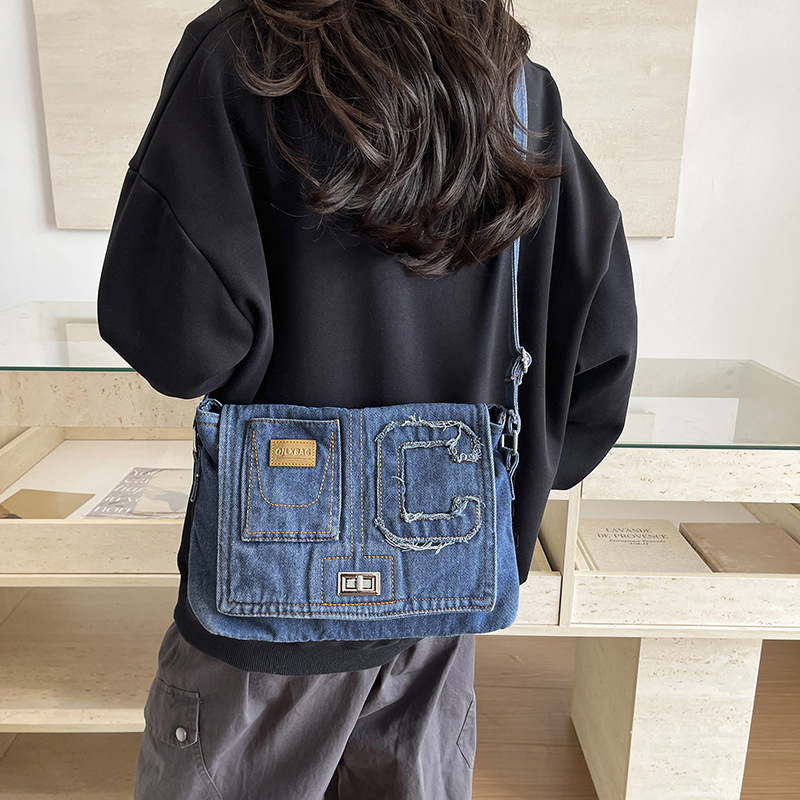 Women Denim Crossbody Bag Casu - Women Bags Jeans ulasan dan harga