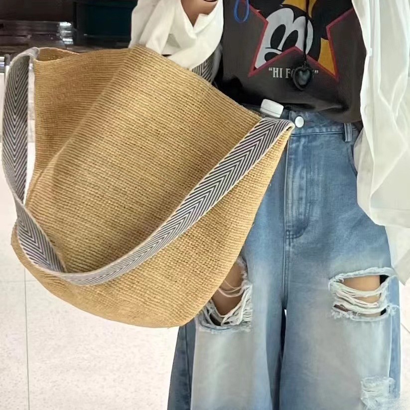 Summer Raffia Straw Bag Large  - Women'S Raffia Bags ulasan dan harga