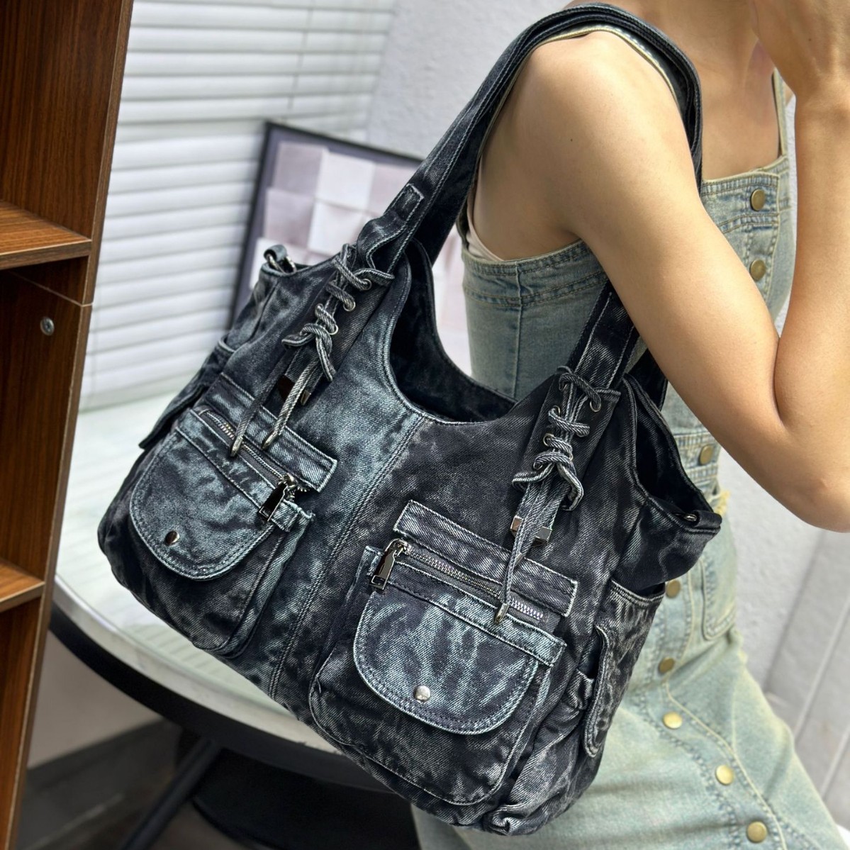 Women's Denim Bag Y2K Vintage  - Women Bags Jeans ulasan dan harga