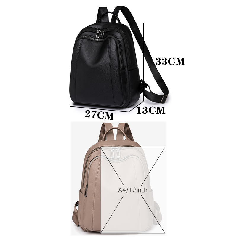 High Quality Leather Backpack  - Women Bags H&M ulasan dan harga