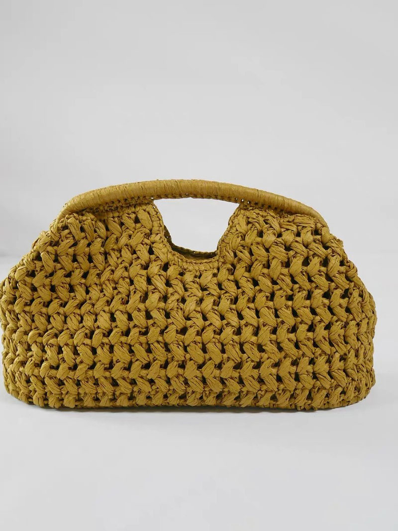 Elegant Ladies Chain Woven Han - Women'S Raffia Bags ulasan dan harga