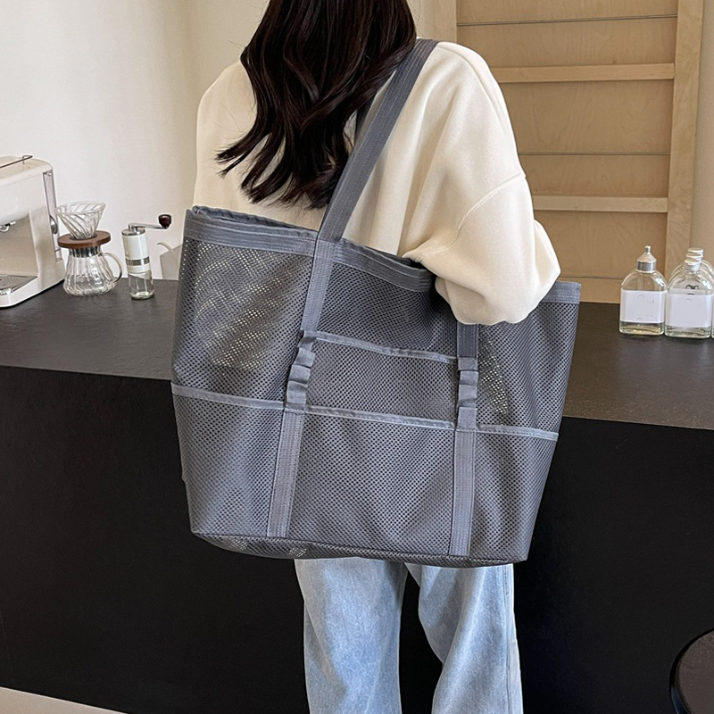 Hollow Large Capacity Makeup S - Shopper Tote Canvas ulasan dan harga