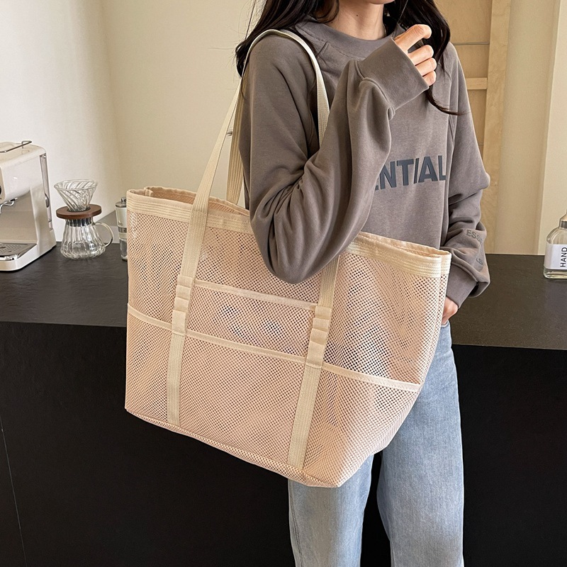 Hollow Large Capacity Makeup S - Shopper Tote Canvas ulasan dan harga