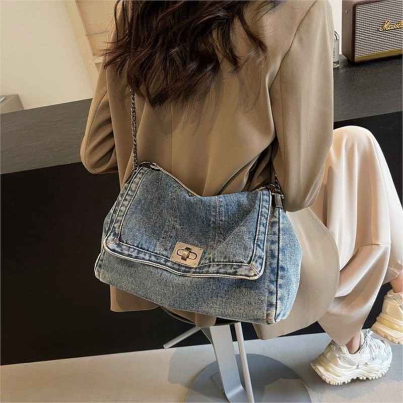 Harajuku Style Vintage Denim T - Women Bags Jeans ulasan dan harga