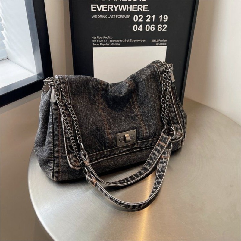 Harajuku Style Vintage Denim T - Women Bags Jeans ulasan dan harga