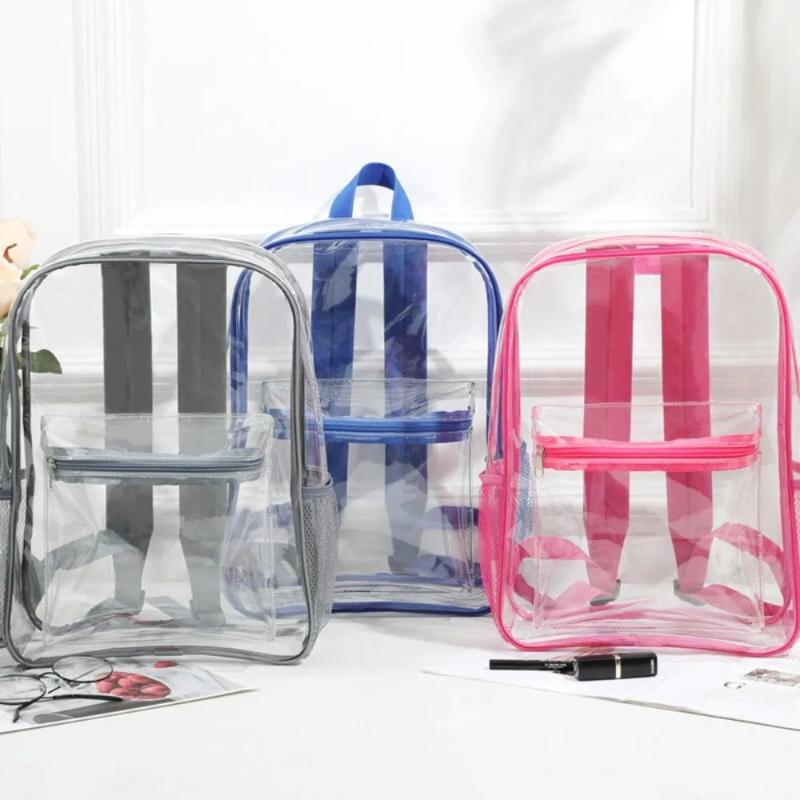 Transparent PVC Backpack Outdo - Women Bags Large ulasan dan harga
