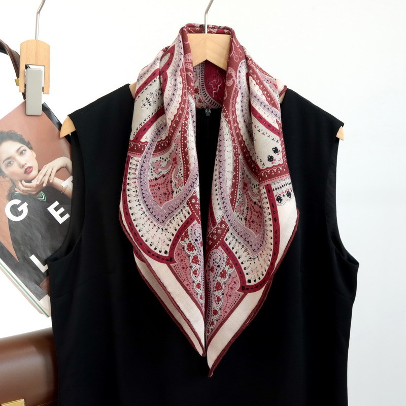 Paisley Small Neck Scarf 65CM  - Women Bags Handmade ulasan dan harga
