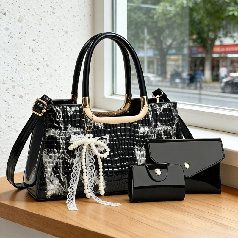 Women's Handbag Set, Crocodile - Women Bags For Gift ulasan dan harga