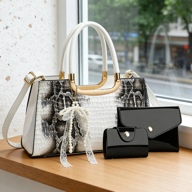 Women's Handbag Set, Crocodile - Women Bags For Gift ulasan dan harga