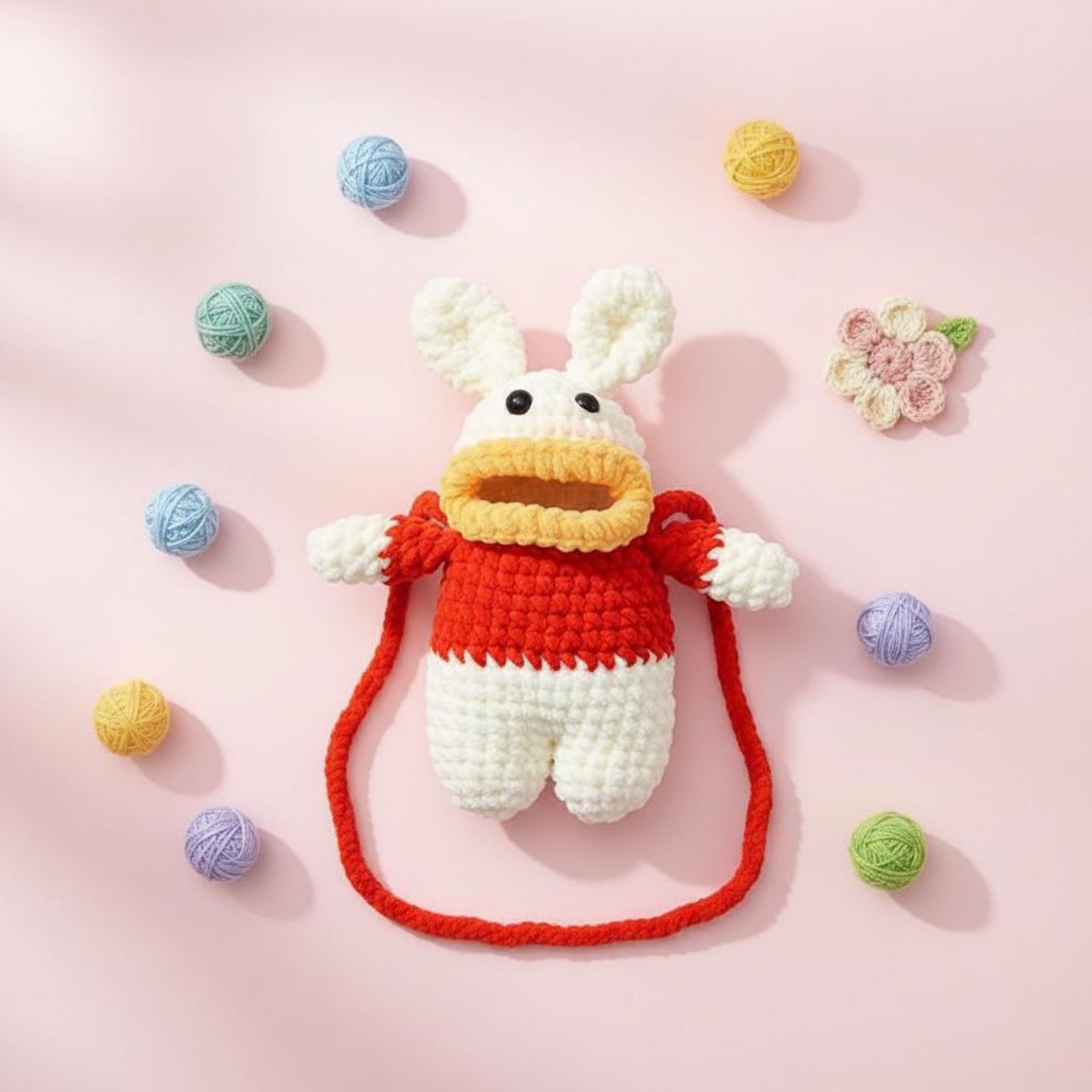 Crochet Frog Phone Bag Crochet - Women Bags Handmade ulasan dan harga