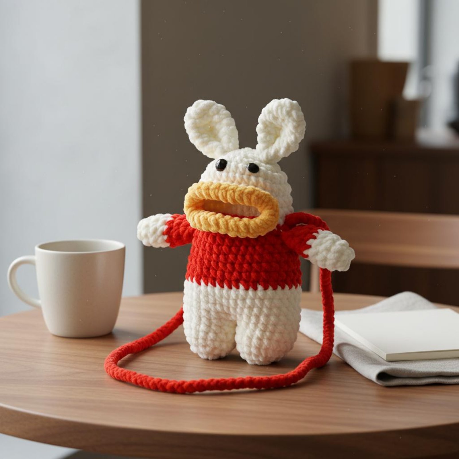Crochet Frog Phone Bag Crochet - Women Bags Handmade ulasan dan harga