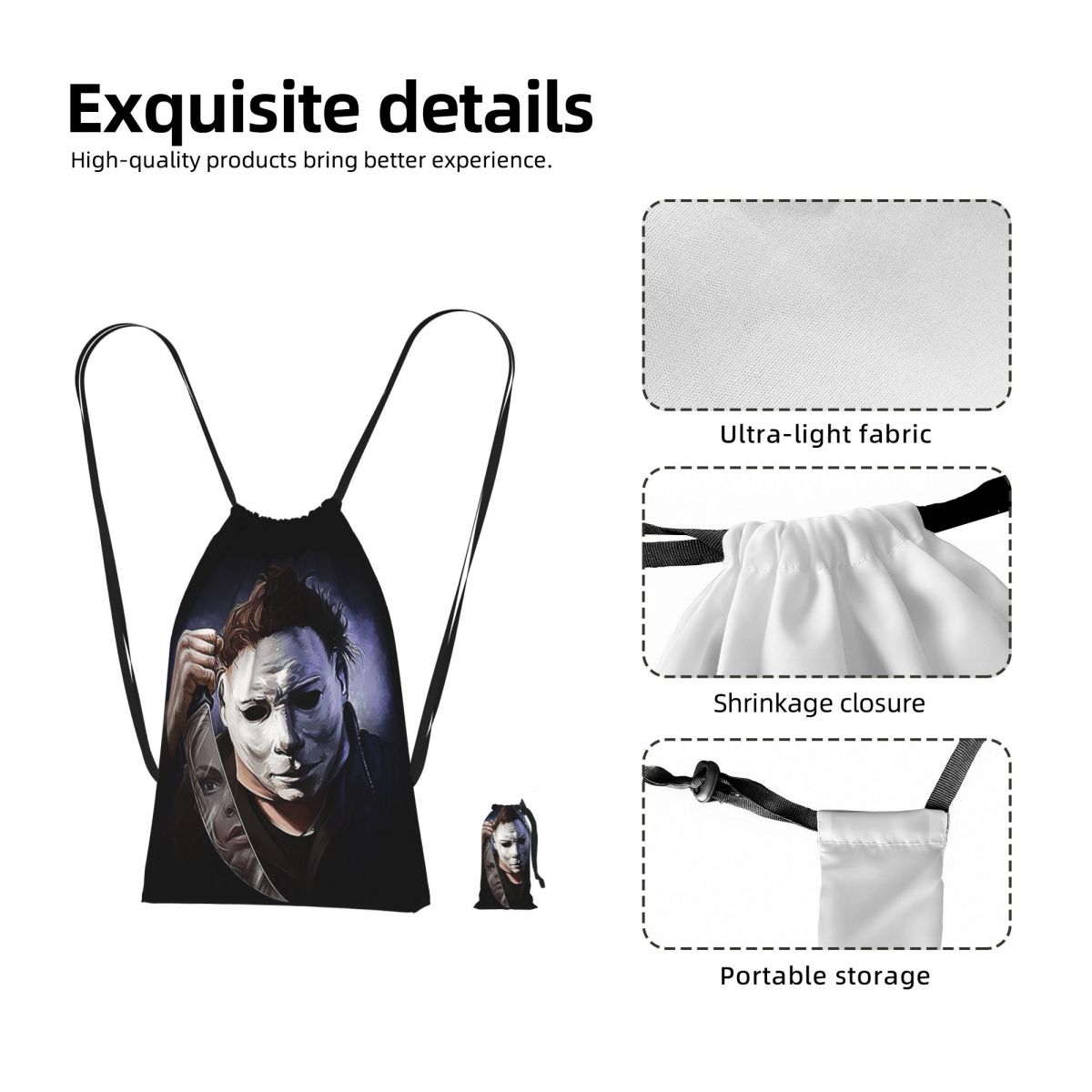 Michael Myers Drawstring Backp - Women Bags Myer ulasan dan harga