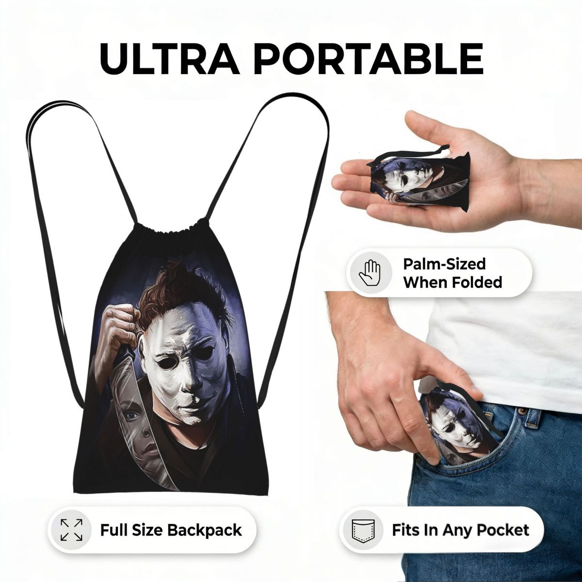 Michael Myers Drawstring Backp - Women Bags Myer ulasan dan harga