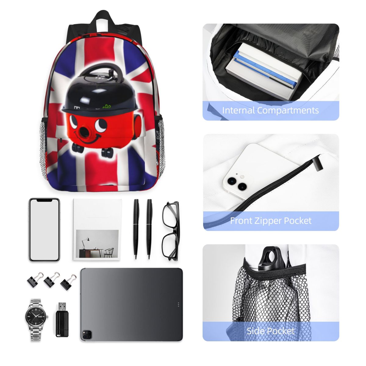 Henry Hoover With UK Flag Back - Women Bags Uk Sale ulasan dan harga