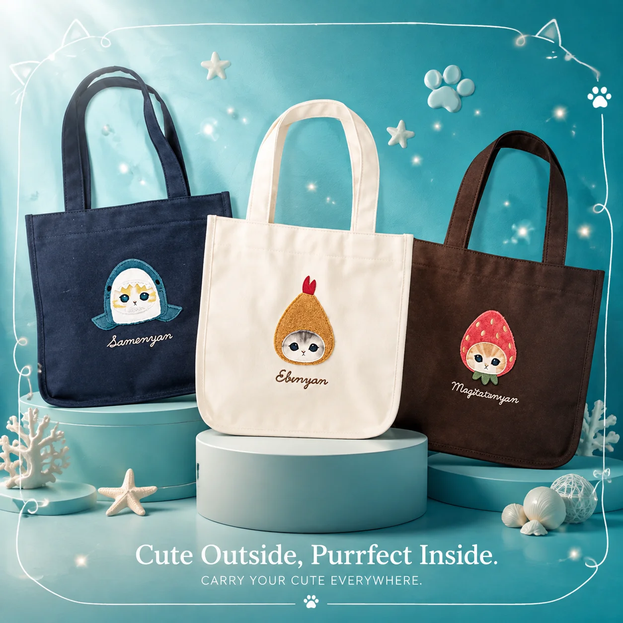 Japanese Mofusand Same Style N - Women Bags Handmade ulasan dan harga