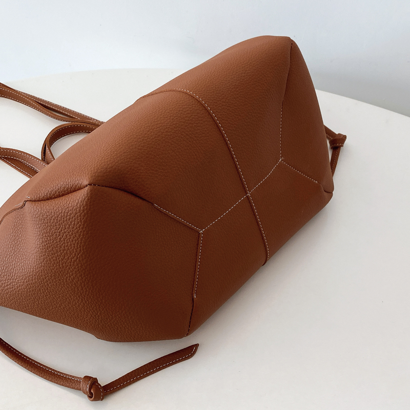 Large Capacity Leather Zipper  - Women Bags Trend 2025 ulasan dan harga